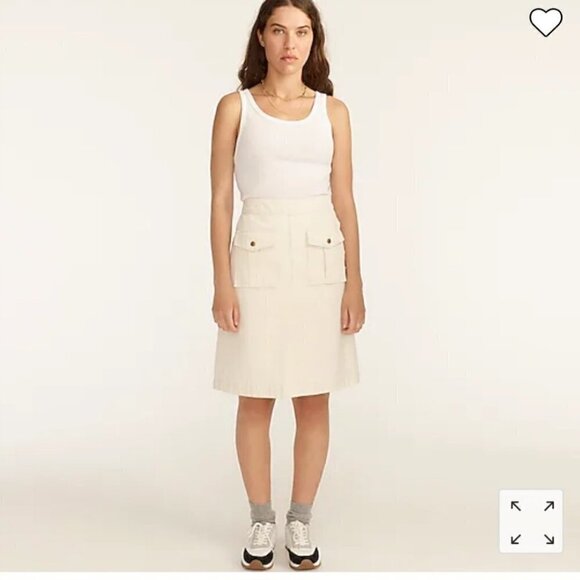 J. Crew Flap Pocket Skirt 27 - Picture 2 of 6